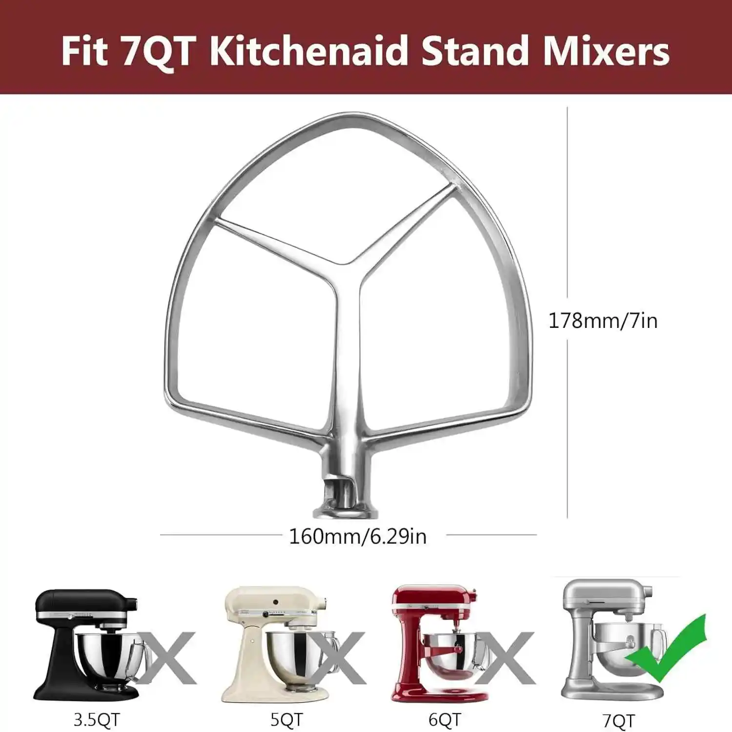 Commercial Kitchenaid - Voor Kitchenaid 7 Quart Mixer Hulpstukken