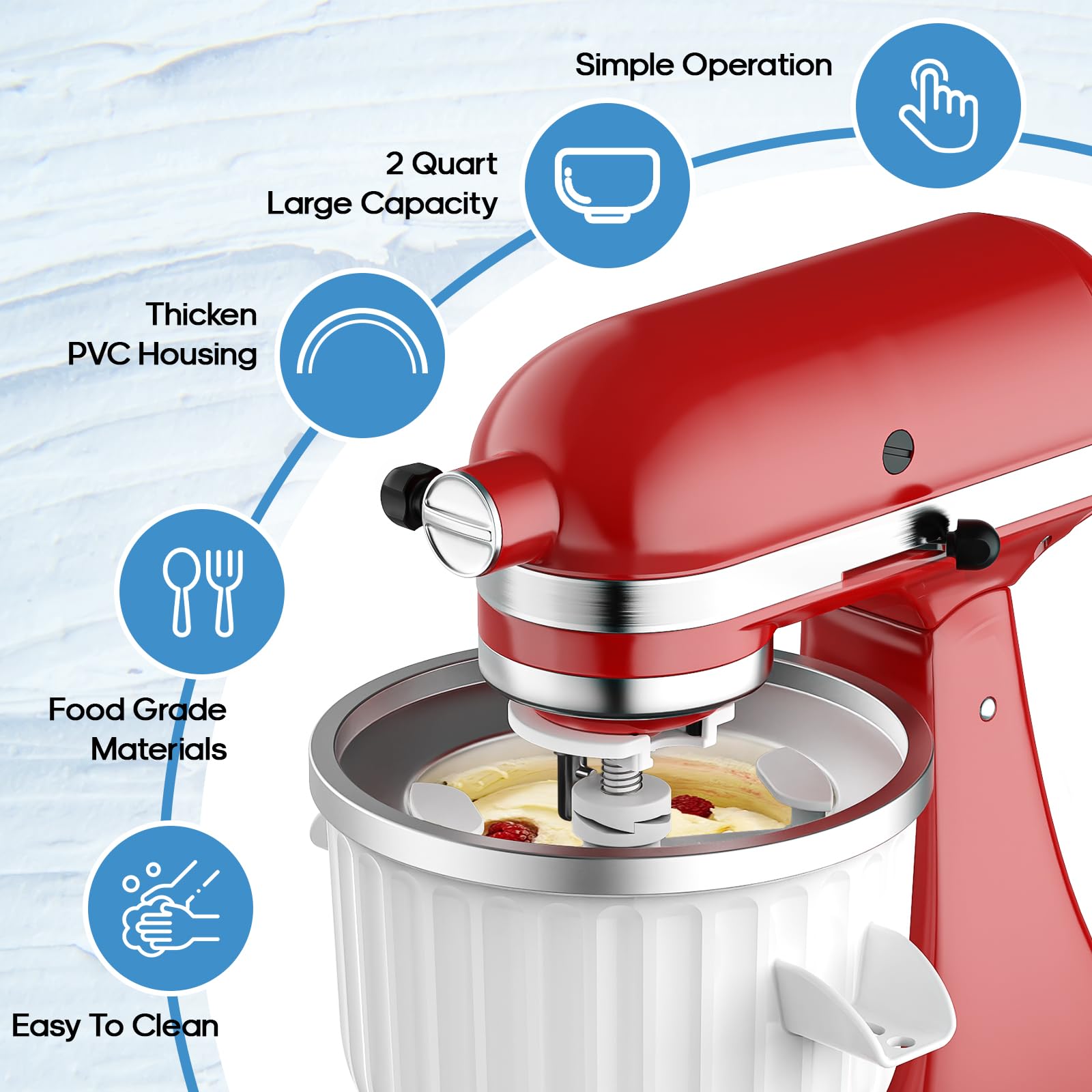 2 Quart ijsmachine-opzetstuk v - Commercial Kitchenaid recensie en prijs